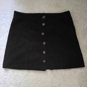 Black H&M corduroy skirt